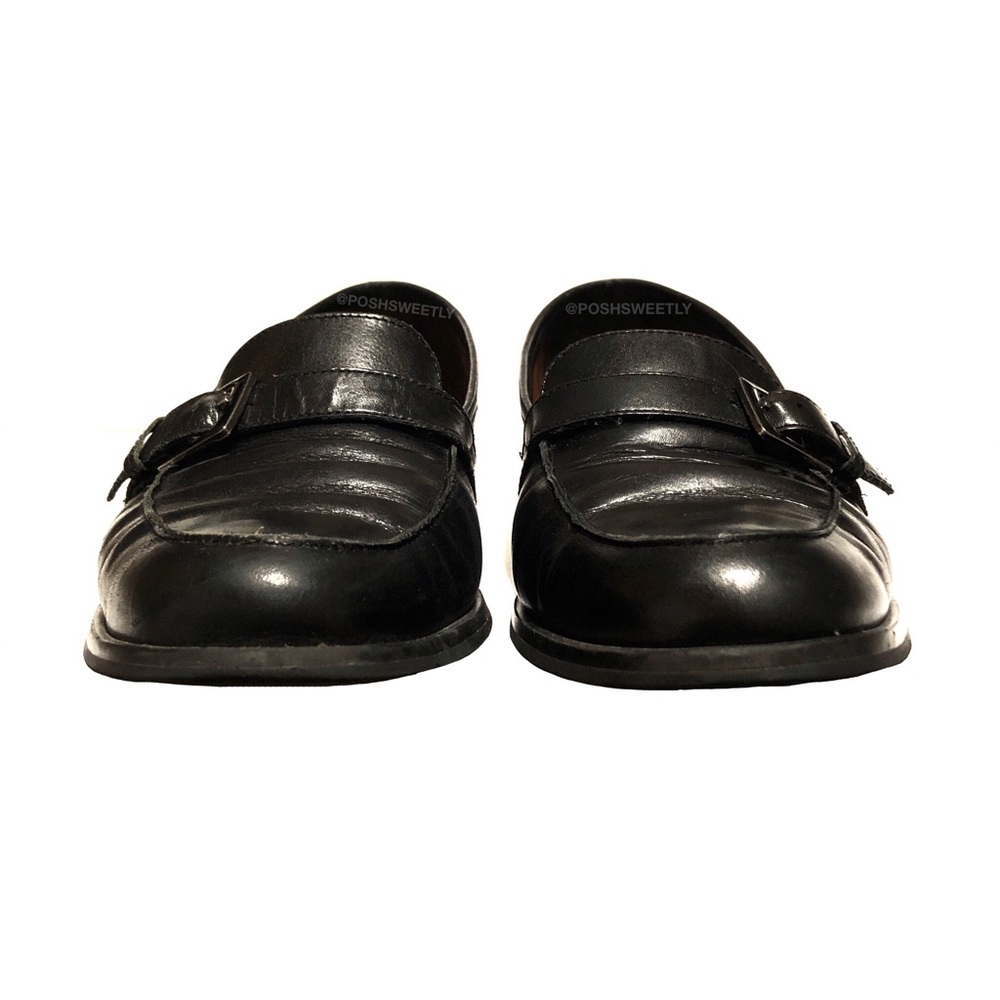 Etienne Aigner Carver Black Leather Loafers - Picture 6 of 8